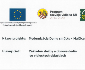 Modernizácia Domu smútku-Malčice