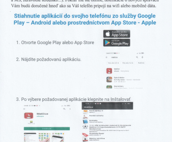 Mobilná aplikácia -Malčice-