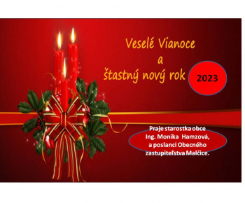 Požehnané Vianočné sviatky a šťastlivý nový rok 2023