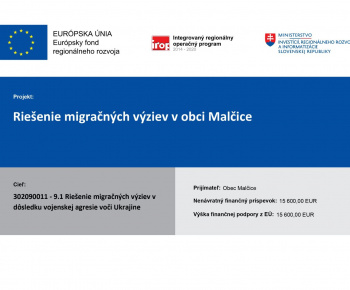 Riešenie migračných výziev v obci Malčice