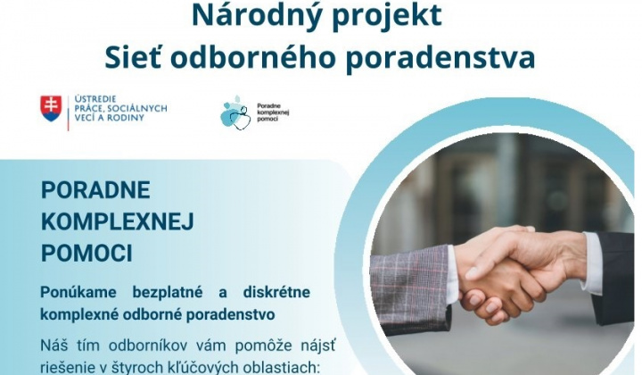 Fotka - Národný projekt-Sieť odborného poradenstva-Poradne komplexnej pomoci